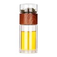 thumbnail image 2 of PEONAVET Vacuum Flask Tea Infuser Tea Infuser With Tea Filter Glass Tea Infuser Bottle Portable Tea Separator Tea Cup Double Glass Tea Infuser Bottle, 2 of 4