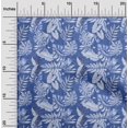 thumbnail image 2 of oneOone Rayon Medium Blue Fabric Tropical Leaf Fabric For Sewing Printed Craft Fabric By The Yard 56 Inch Wide, 2 of 5