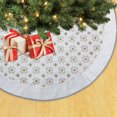 thumbnail image 4 of Jupe d'arbre Velvet Glitter, 48 pouces, couleur blanche, 4 of 4