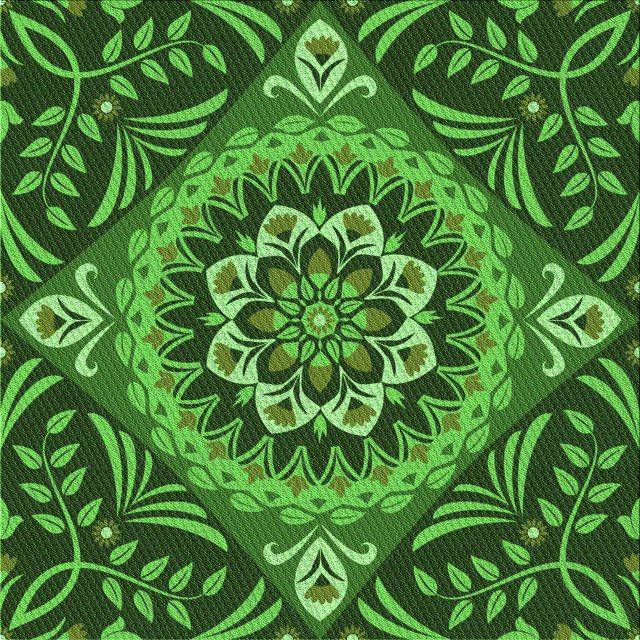 Ahgly Tapis d'Intérieur Lavable en Machine Carré Vert Émeraude Profond, 4 Pieds Carré