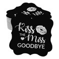 thumbnail image 1 of Inkdotpot Pack Of 100 Real Silver Foil Bracket Shape Paper Tags Kiss The Miss Goodbye Bridal Shower Favor Hang Tags, 1 of 7