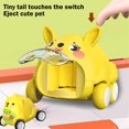 thumbnail image 4 of TIMIFIS Catapult Cars Cute Cartoons Animals Child Catapult Car Mini Inertias Rebounds Car Puzzle Parent-Child Interactive Children's Toy Car Model, 4 of 6