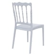 thumbnail image 2 of Compamia Chaise de Salle à Manger de Patio Napoleon en Argent, 2 of 8