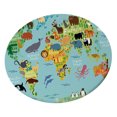 thumbnail image 2 of GROWTH TANK Table Cloth Large Round Elastic Edge Fitted Vinyl Waterproof Table Cover - 55 Style06, 2 of 6