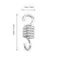thumbnail image 2 of ETHZZLE 4Pcs Hammock Swing Chair Spring Heavy Duty Metal Silver for Outdoor Activities, 2 of 8