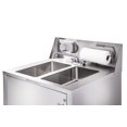 thumbnail image 3 of Stainless Steel Double Basin Portable Sink Hand Wash Station Sink with Hot Water, 3 of 8