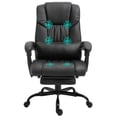 thumbnail image 1 of Vinsetto 6-Point Vibration Massage Office Chair with Footrest Remote Black, 1 of 10