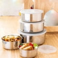 thumbnail image 1 of Dvkptbk Bowls 5 Pcs Stainless Steel Home Kitchen Food Container Storage Mixing Bowl Set Kitchen Gadgets on Clearance, 1 of 1