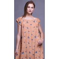 thumbnail image 3 of Bimba Robe Longue Maxi Imprimée pour Femmes en Rayonne, Vêtement de Nuit à Manches Courtes, 3 of 4