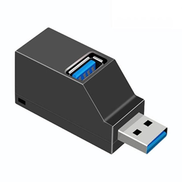 RYGRZJ Hub USB 3.0 3 Ports Mini Splitter Transfert de Données Haute Vitesse pour PC Portable UK