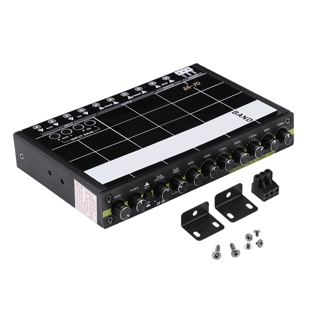 Amp Graphic Car Audio Equalizer,Car Audio Modified Graphic Stereo Tuner Car Audio Graphic Equalizer Rapid Response