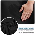 thumbnail image 4 of 4 Pieces Thick Velvet Sofa Covers Couch Covers for 3 Cushion Couch Sofa High Stretch Slipcovers Furniture Protector Form Fit Luxury Couch Cover for Dogs Width Up to 90 Inch, 4 of 7