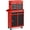 Black + Red, variant on Costway 2 in 1 Tool Chest & Cabinet with 5 Sliding Drawers Rolling Garage Organizer Red