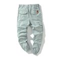 thumbnail image 3 of MAWCLOS Mens Cargo Pants Elastic Waist Trousers Solid Color Jogger Pant Fitted Hiking Drawstring Bottoms Gray XL, 3 of 3