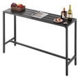 thumbnail image 1 of VEVOR 55 x 15 in Outdoor Bar Table Waterproof Top Patio Dining Table for Deck Pool, 1 of 9