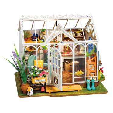 Rolife Maison de Jardin de Rêve Bricolage Kit de Maison Miniature Cadeaux de Noël et d'Anniversaire pour Garçons et Filles