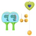 thumbnail image 4 of pitrice Indoor Hanging Table Tennis Trainer Self Workout Set Button Portable green 2 Paddles, 4 of 9