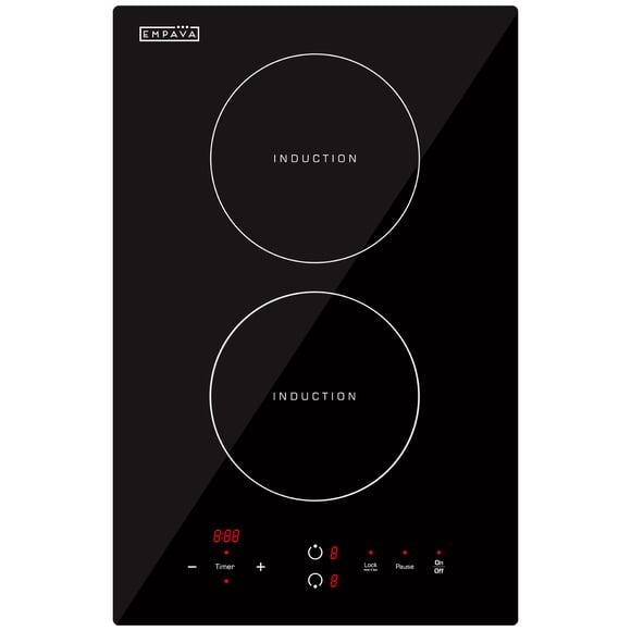 Empava 2 Burner Electric Induction Cooktop 120V (IDC12) in Black