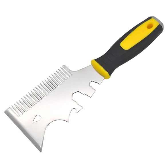 13-in-1 Paint Scraper Tool,Stainless Steel Painters Tool,Paint Brush Comb,Heavy Duty Paint Brush Cleaner Tool and Roller Cleaning Tool,Professional Paint Remover