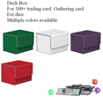 thumbnail image 4 of 100+ Trading Card Deck Box Gathering Card Toy W/ Magnetic Closure Game Cards Storage Game Card Case Protector Black&Blue, 4 of 6