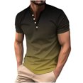thumbnail image 1 of Birdeem Mens Printing Button Casual Short Sleeve Round-Neck Blouses Shirts, 1 of 12