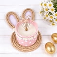 thumbnail image 4 of Cheapark Easter Bunny Coaster Jute Table Heat Insulation Pad Holiday Party Decorations Supplies, 4 of 6