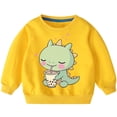 thumbnail image 5 of QIPOPIQ Chandail à Col Rond Graphique Mignon pour Fille, Manches Longues, Haut à Enfiler, T-Shirt, Taille 3-14 Ans, Vêtements pour Enfants, Liquidation, 5 of 5