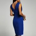 thumbnail image 5 of Ketyyh-chn99 Robe Femme Robe de Mariée Décontractée Sans Manches Fluide Plissée Soleil Plage Bohème Élégante Évasée Robe de Soirée Bleu,TG, 5 of 5