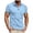 Blue, variant on Summer Savings Clearance! Men's Casual Fashion Solid Button Pullover T-Shirt, Lapel Short Sleeve Top for Gym, Hiking, or Everyday Casual Wear Clearance Sales Today Deals Prime