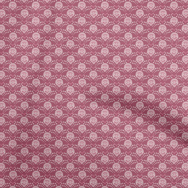oneOone Polyester Spandex Pink Fabric Block Sewing Craft Projects Fabric Prints By Yard 56 Inch Wide-H1
