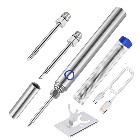 EGNMCR 5V USB Battery Soldering Iron Portable Radio Soldering Iron Rechargeable Soldering Iron Soldering Pen 510 Soldering Iron Tip Welding pen
