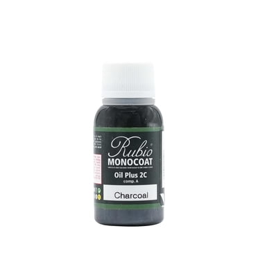 Rubio Monocoat Wood Stain & Finish Sample - Charcoal | Oil Plus Part A | Quick-Dry, Eco-Friendly Linseed Wood Oil for Indoor Use | Ideal for Sampling Oil Plus 2C & Touch Ups | 20 mL