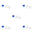 thumbnail image 2 of Ruiboury Lightweight Hood Lock For Car Modification Security Sleek Affordable blue DP16-32 5Set, 2 of 6
