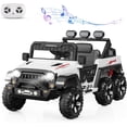 thumbnail image 1 of 24V Ride On Car for Kids with Remote Control 6 Wheels 4WD Electric Car Bluetooths 3 Speeds Safety Belt Outdoor Fun White, 1 of 8