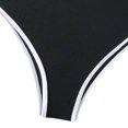 thumbnail image 4 of Pisexur Women's One Piece Swimsuits Solid Color Tummy Control Scoop Neck Bathing Suits 1 Piece Monokini Slimming Ruched Swimwear, 4 of 8