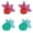A 2PCS & F 2PCS, variant on CY5O5ee 1PCS Silicone Artificial Fish Aquarium Decortion Colorful Realistic Artificial Moving Fish Ornament Swimming Fishes for Fishbowl Aquarium Fish Tank Decor