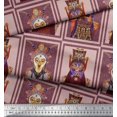 thumbnail image 2 of Soimoi Poly Georgette Fabric Animal Skin & Chinese Opera Mask Devil Print Fabric by The Yard 52 Inch Wide, 2 of 3