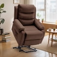 thumbnail image 1 of YSICK Small Power Lift Recliner Chair for Elderly with Remote Control Linen for Living Room,Brown, 1 of 7