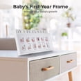 thumbnail image 3 of Newborn Baby Picture Frame, My First Year Newborn Keepsake Frame 12 Months, Baby Shower Gift Photo Frame for Memories, White, 3 of 6