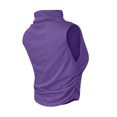 thumbnail image 3 of Mode Femmes T-Shirt Sans Manches Uni Blouse Chemises Gilet Court Ajusté Hauts, 3 of 4