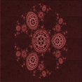 thumbnail image 1 of Ahgly Company Machine Washable Indoor Square Transitional Chocolate Brown Area Rugs, 8' Square, 1 of 7