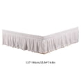 thumbnail image 3 of EGNMCR Jupe de Lit Antidérapante Jupe de Lit Élastique Plissée Jupe de Lit Élastique Tombante Jupe de Lit Style Hôtel Jupe de Lit Adaptée pour Maison Hôtel Matelas de Printemps Jupe de Lit en Polyester, 3 of 6