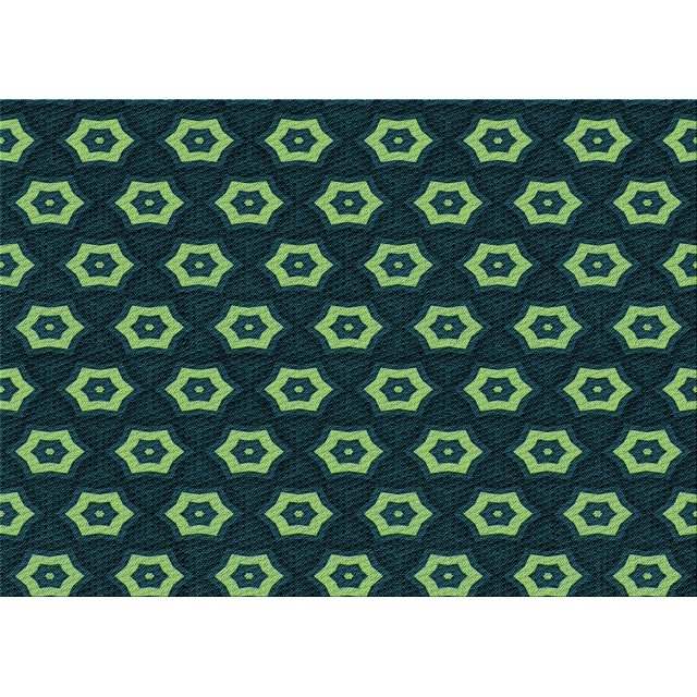 Ahgly Tapis Rectangulaire Lavable en Machine Intérieur Transitionnel Vert Sarcelle Profond, 5 Pieds x 8 Pieds