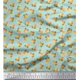 thumbnail image 1 of Soimoi Blue Rayon Fabric Circle Art Geometric Fabric Prints By Yard 56 Inch Wide, 1 of 5
