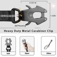 thumbnail image 4 of Heavy Duty Tactical Bungee Dog Leash, 4-6FT No Pull Dog Leash with Quick Release Carabiner, Reflective Shock Absorbing Leashes with Car Seatbelt for Medium Large Dogs, 4 of 8