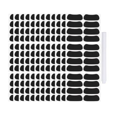 Uxcell 144Pairs Sports Eye Black Stickers Set with 1Pcs White Pencil, Black