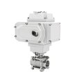 thumbnail image 3 of Motorized Ball Valves 2 Way High Platform Electric Ball Valve Stainless Steel Tri-Clamp Ferrule Type ,Long Lasting, 3 of 5