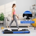 thumbnail image 2 of SuperFit 2.25HP 2 in 1 Folding Treadmill W/ APP Control Speaker Remote Control Blue, 2 of 10