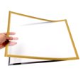 thumbnail image 4 of Unique Bargains 12"x17" Magnetic Display Frame A3 Adhesive Magnetic Sign Holder Golden 5 Pack, 4 of 6