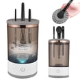 thumbnail image 1 of Riwcyla Cosmetic Brush Cleaner , USB Powered Automatic Spinning Electric Makeup Brush Cleaner with Brush Mat Fit for All Size Beauty Makeup Brush Gift for Female, 1 of 6